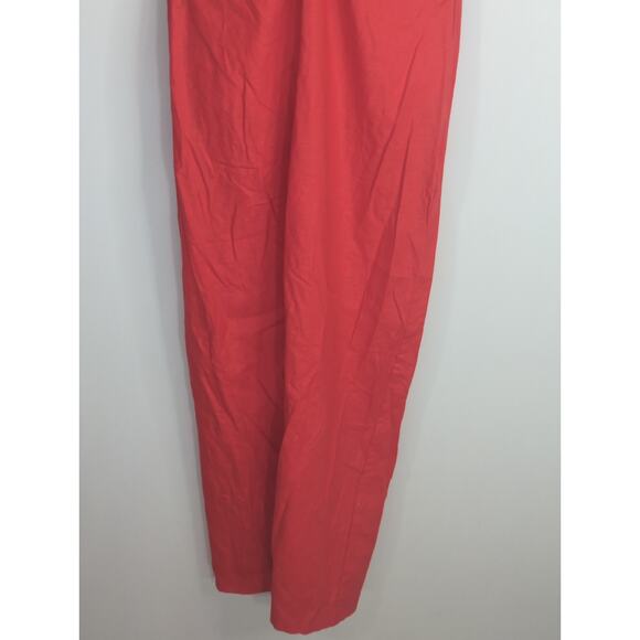 ZARA Red Slip Midi Dress Womens MED Twisted Cocktail‎ Wedding Blogger Favorite - Picture 5 of 13